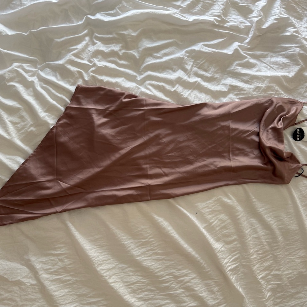 Elegant Asymmetrical Pink Dress